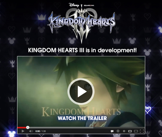Kingdom Hearts III  is in development - Watch the Trailer