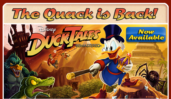 DuckTales Video Game - Available Now