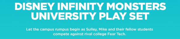Disney infinity MONSTERS UNIVERSITY play set