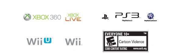 XBOX 360, XBOX LIVE, PS3, Wii, EVERYONE 10+