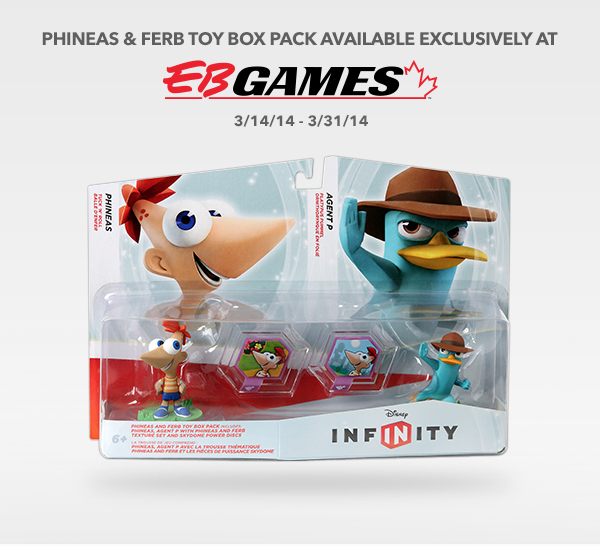 Phineas & Ferb Toy Box Set Available Exclusively at EB Games
