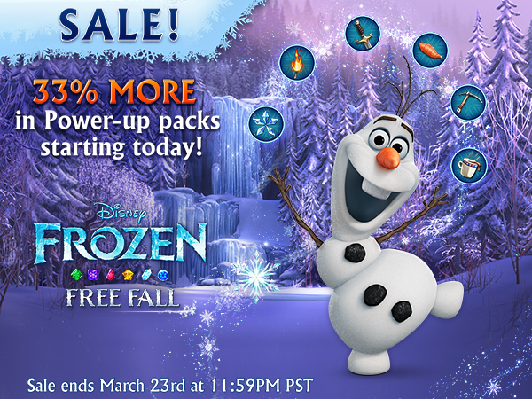 SALE 33% MORE in Power-up packs starting today! PLAY FREE